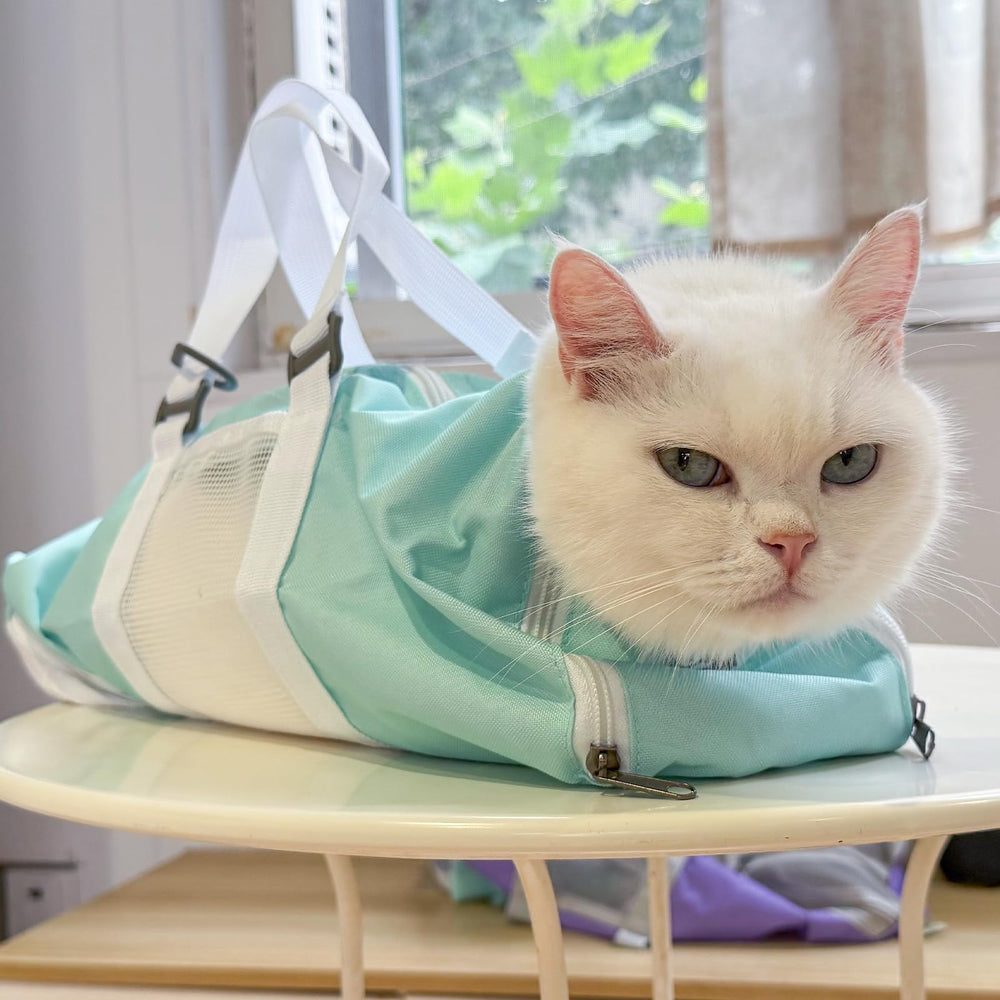 Cinf Mint: malla ventilada para mantener al gato fresco.