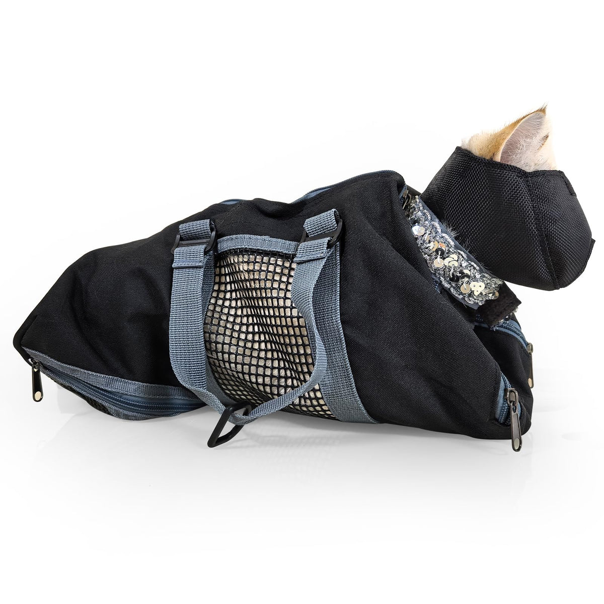 Cinf bolsa seguridad para gatos con foco en el corte de uñas, seguro y cómodo.