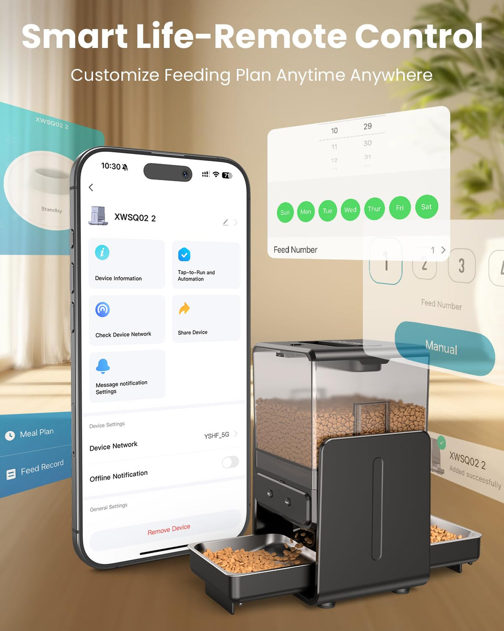 CityFlee alimentador capacidad 5L para alimentación seca