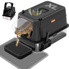 Caja Citylife XL con tapa: espacio cómodo para gatos grandes y limpieza sencilla.