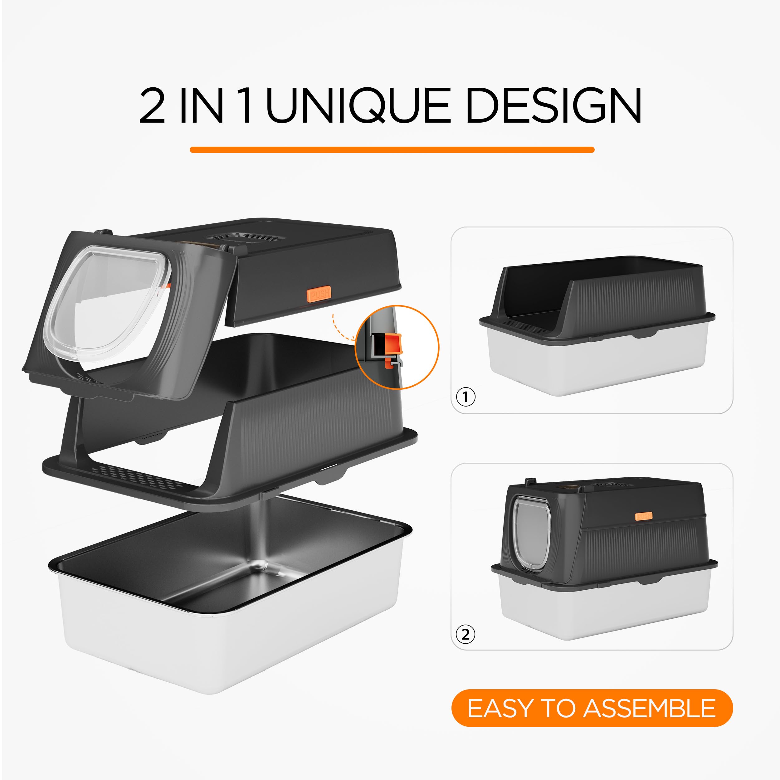 Diseño desmontable en tres piezas Citylife facilita limpieza profunda.