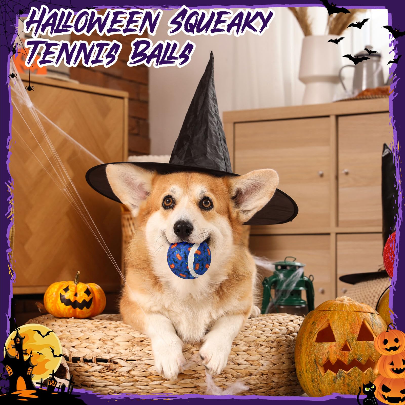 Pelota de Halloween de Civaner, diseño 05, ideal para entrenamiento interactivo.