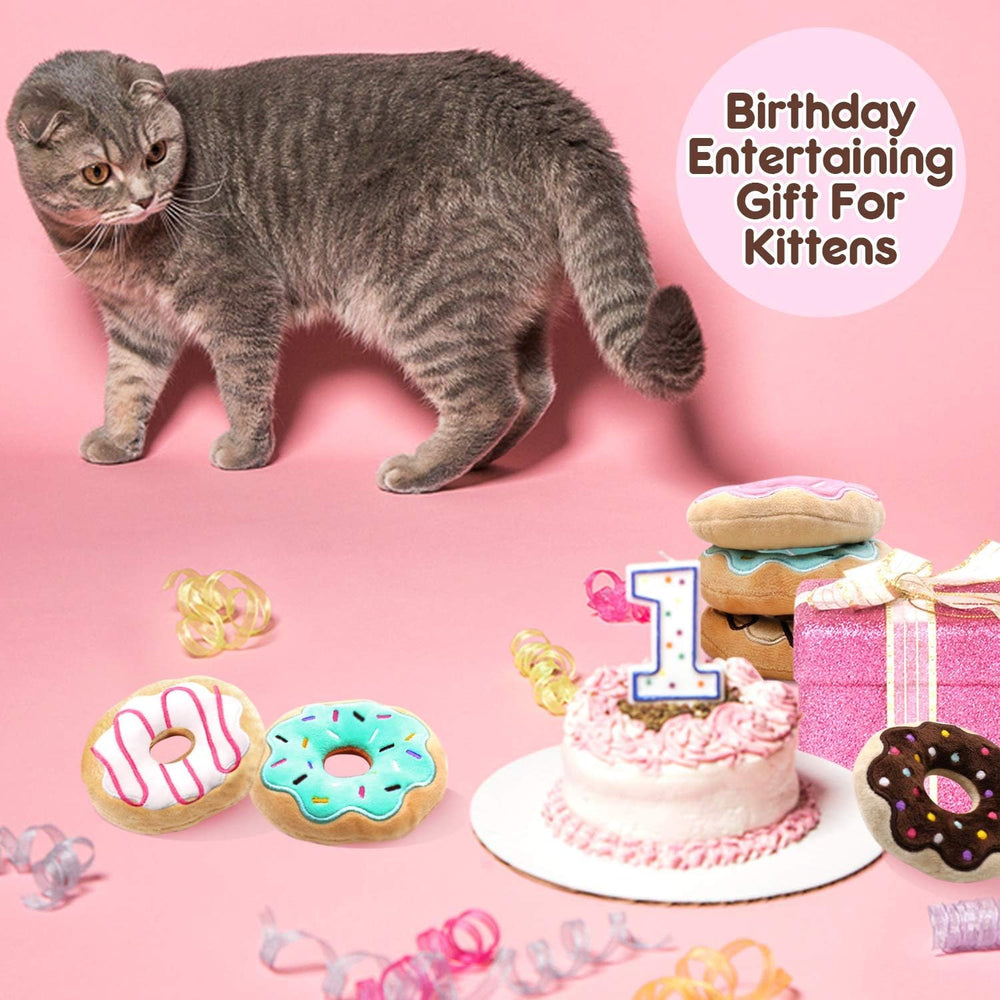 CiyvoLyeen donut-catnip-juguete-para-gatos-activos: fomenta interacción y ejercicio.