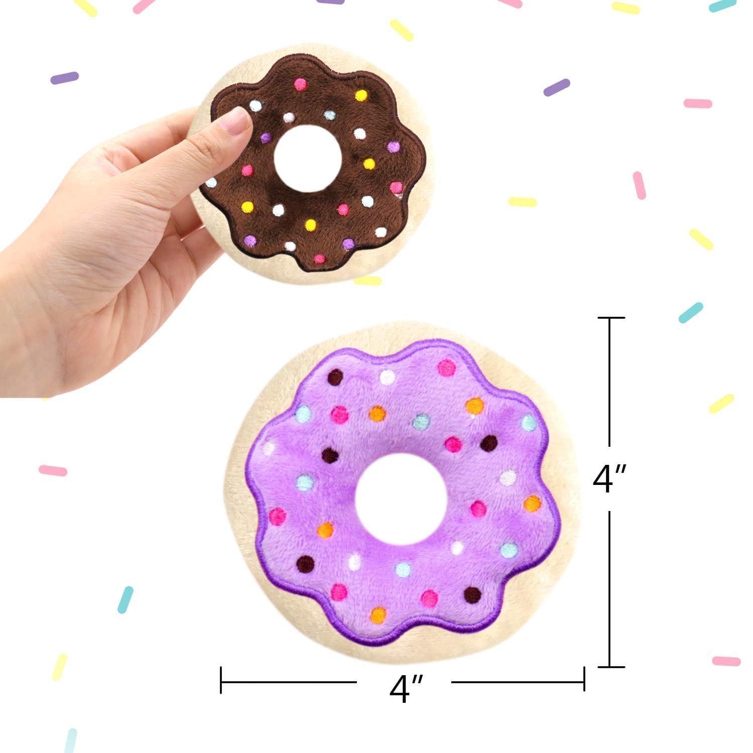 CiyvoLyeen donut-catnip-para-gatos-4pulgadas: tamaño perfecto para gatos adultos.