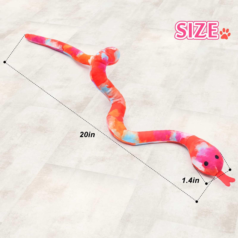 CiyvoLyeen serpiente catnip juguete-20-pulgadas, longitud adecuada para perseguir.