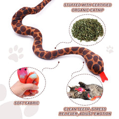 CiyvoLyeen serpiente catnip juguete-regalo-gatos, regalo perfecto para amantes de gatos.