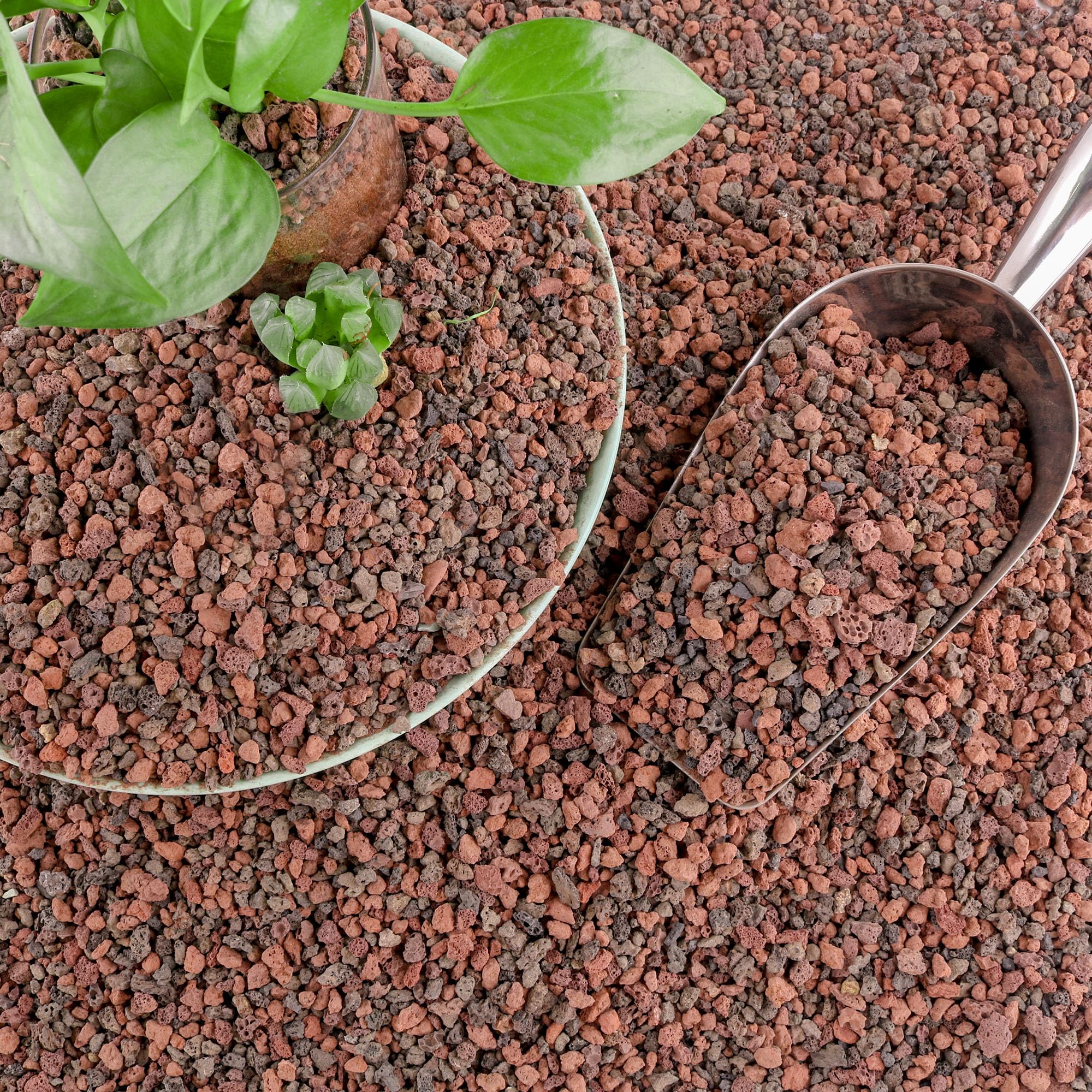 CJGQ mezcla de rocas de lava 18 lb para plantas con drenaje mejorado.