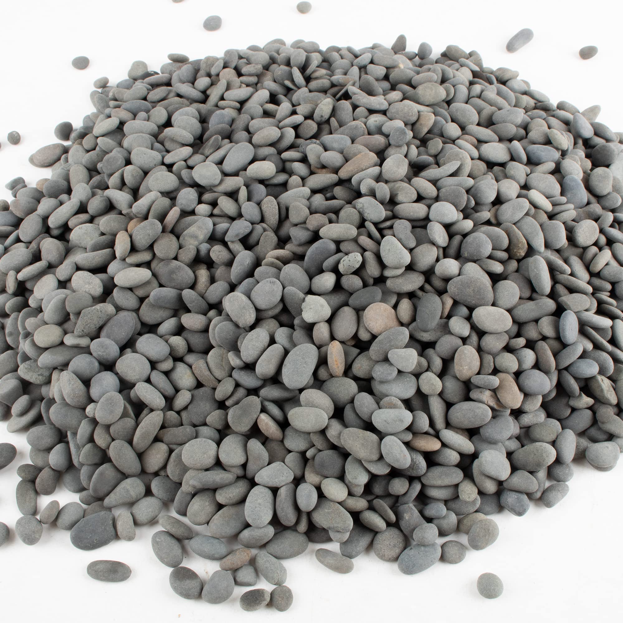 Piedras CJGQ río negro pulidas para suculentas con drenaje natural.