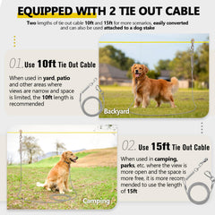 CJYMMFAN: cable de 10 pies, opción corta para vistas más compactas.