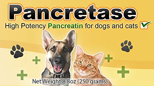 CK Formulations Pancretase, etiqueta clara para uso diario en mascotas.