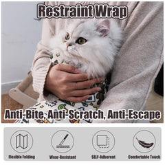 CKNCY Envoltura para gato talla grande para gatos de hasta 22 libras.