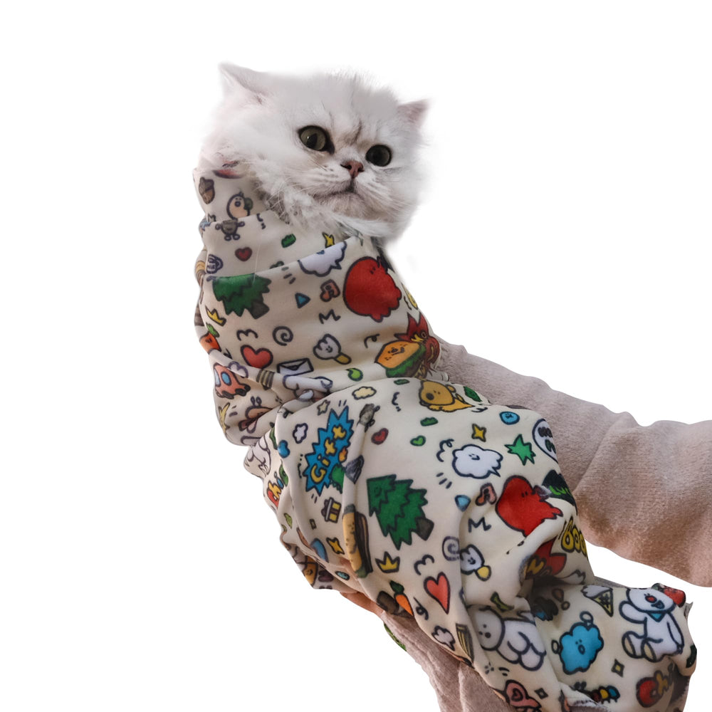 CKNCY Gato Wrap: enfoque corte uñas, envoltura cómoda para aseo sin estrés.