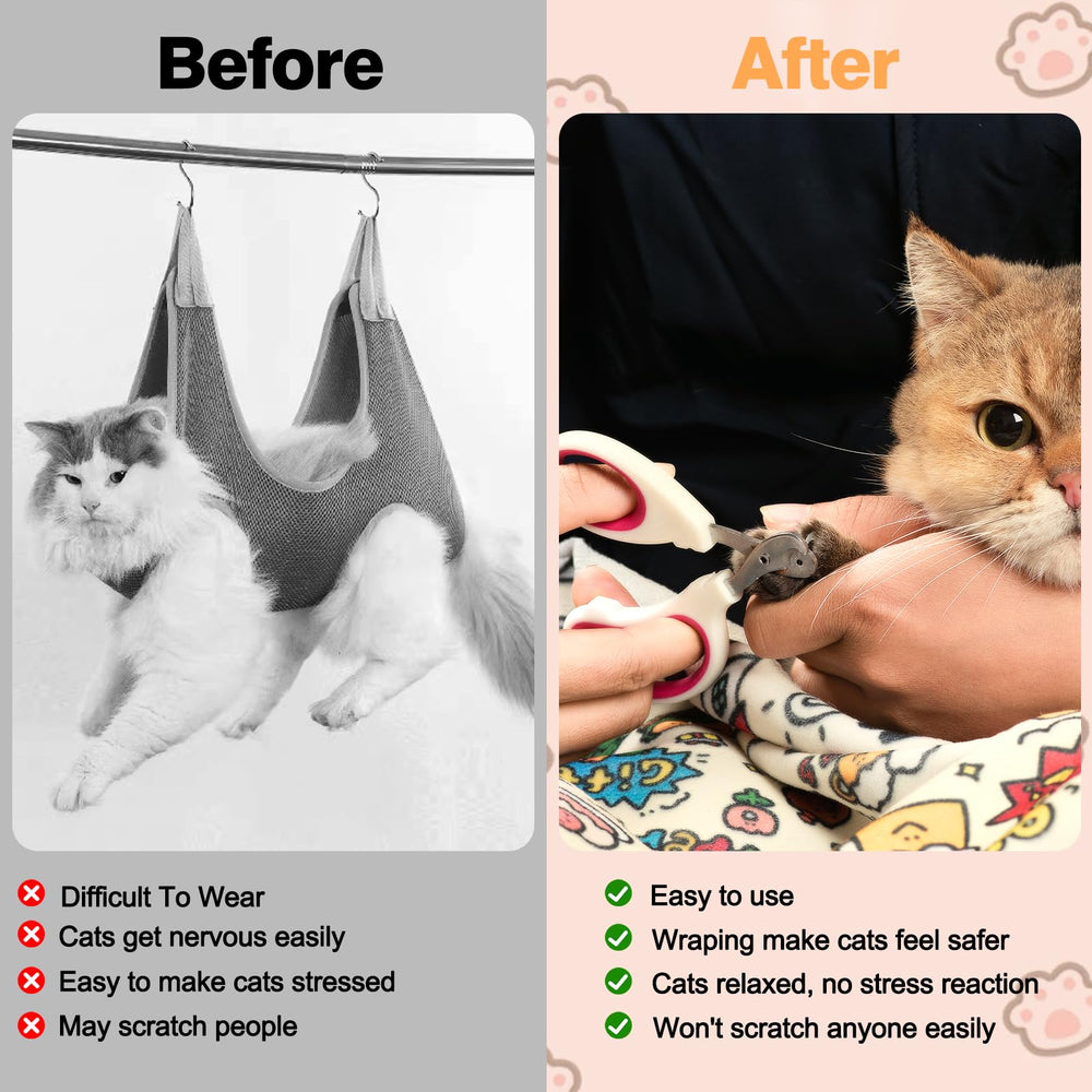 CKNCY Grooming Wrap con anti-aranazos para grooming sin estrés.