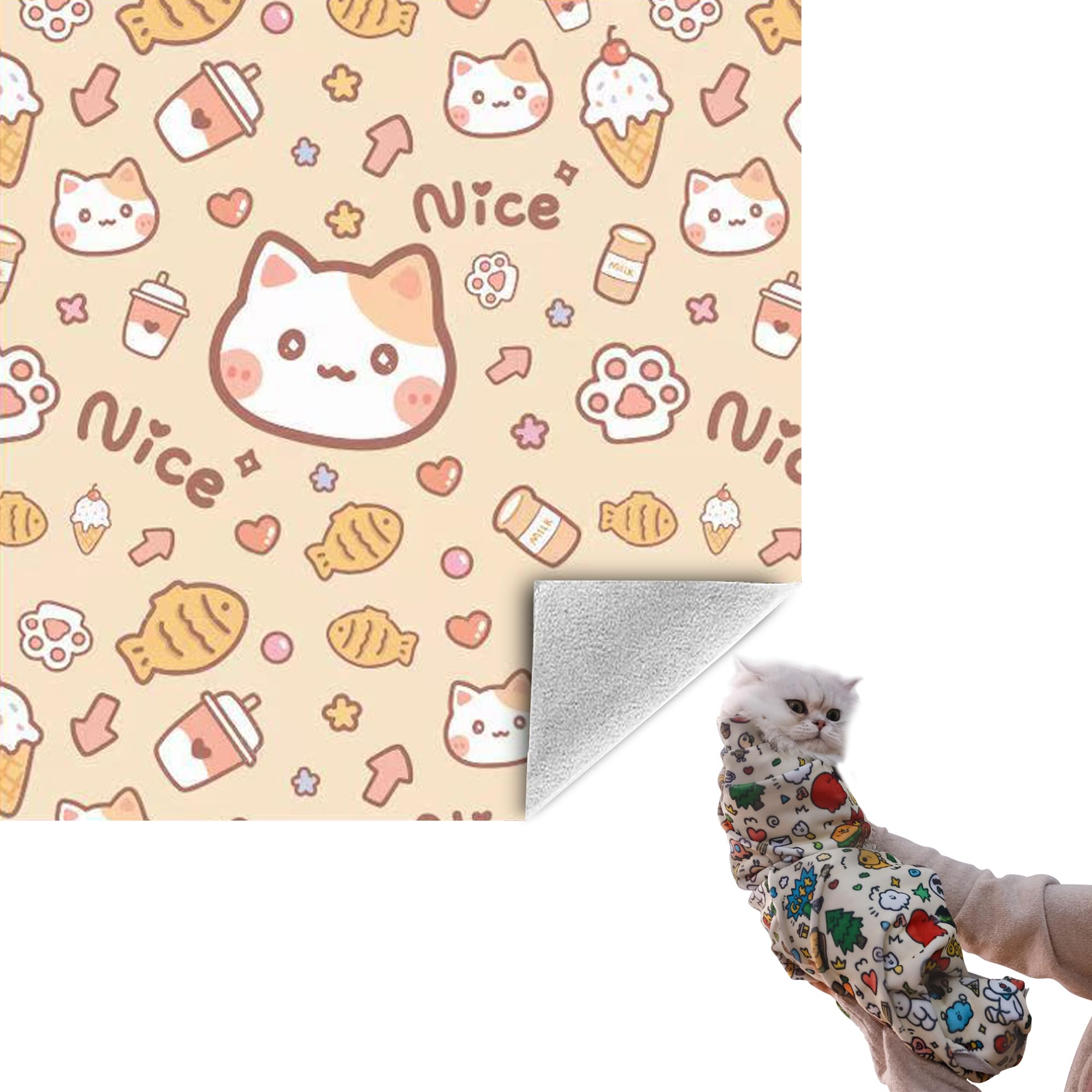 CKNCY Grooming Wrap para gato en momento de corte de uñas, cómodo y seguro.