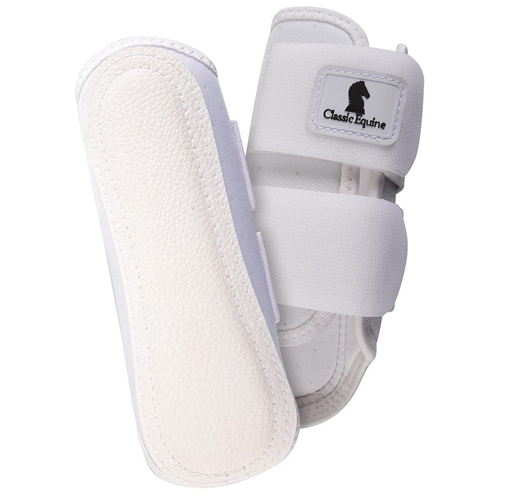 Classic Equine AirWave protector frontal blanco mediano, perfil transpirable para confort