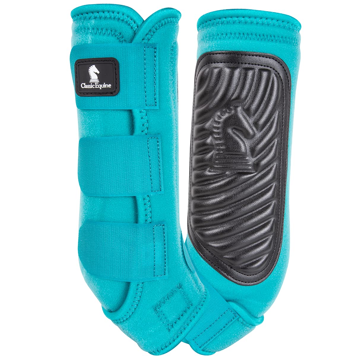 Classic Equine ClassicFit Botas sling traseras Aqua, protección para zonas sensibles durante el entrenamiento.