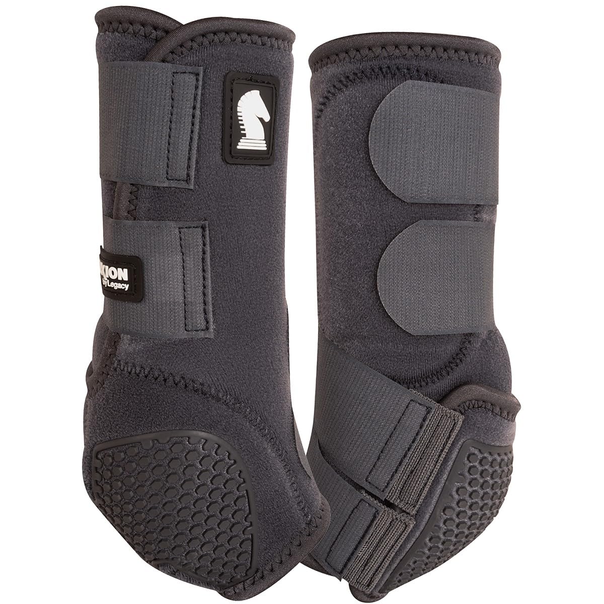Classic Equine Flexion Legacy2 frente carbon mediano protege fetlock durante entrenamiento