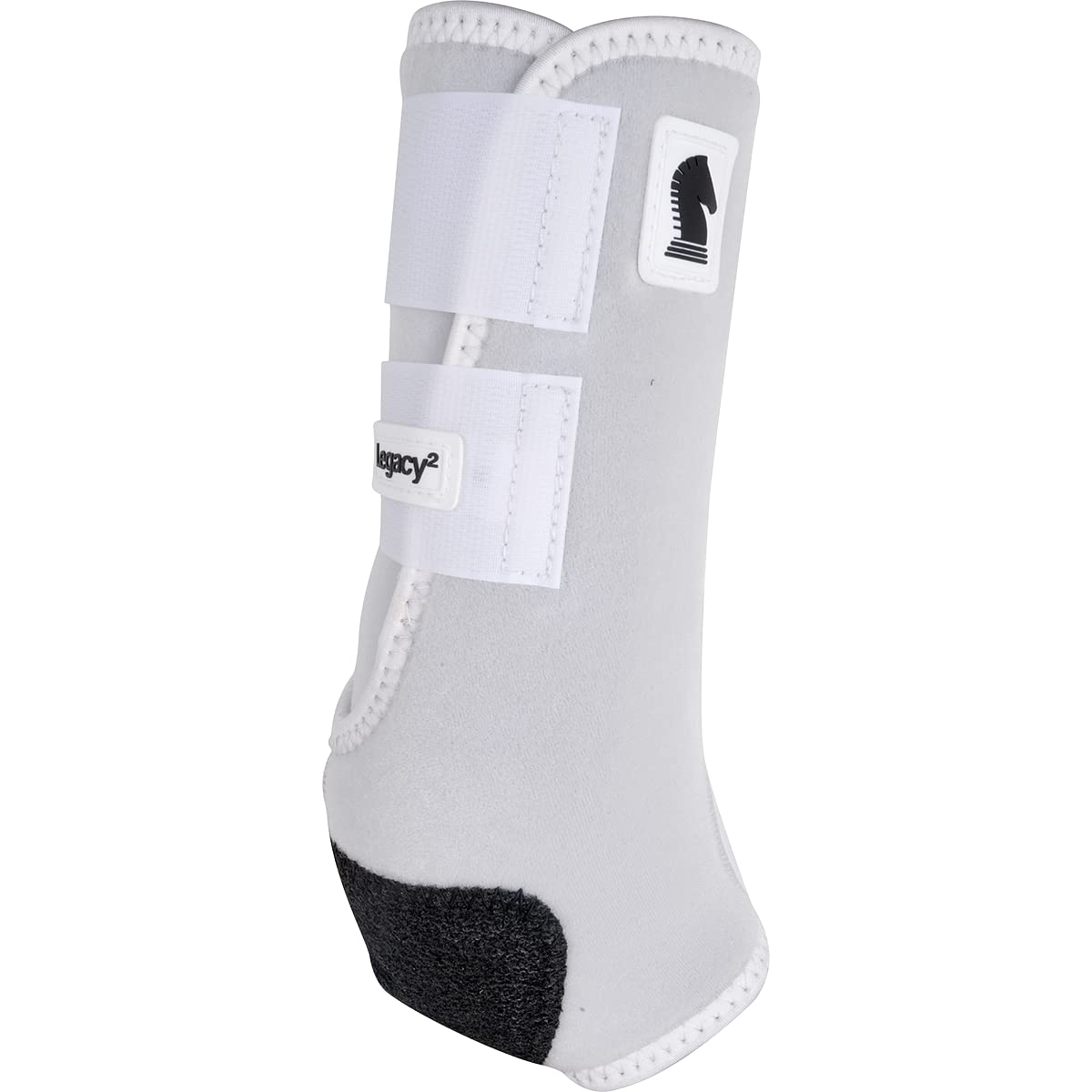 Legacy2 de Classic Equine, bota de soporte trasera blanca protege las patas y mantiene la movilidad