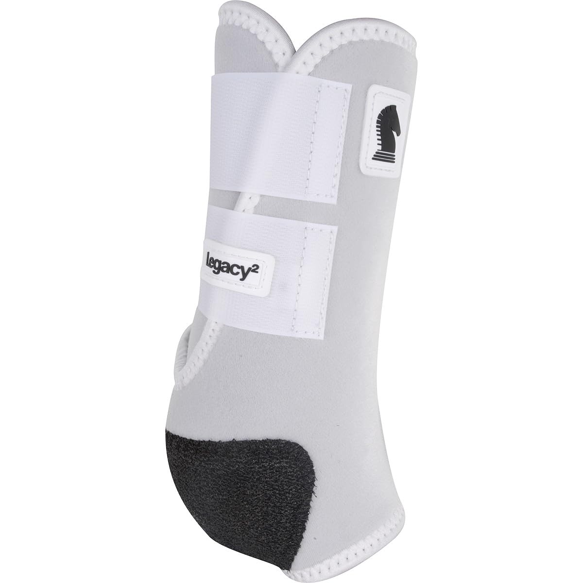 Legacy2 de Classic Equine: soporte frontal blanco para mayor protección durante ejercicios