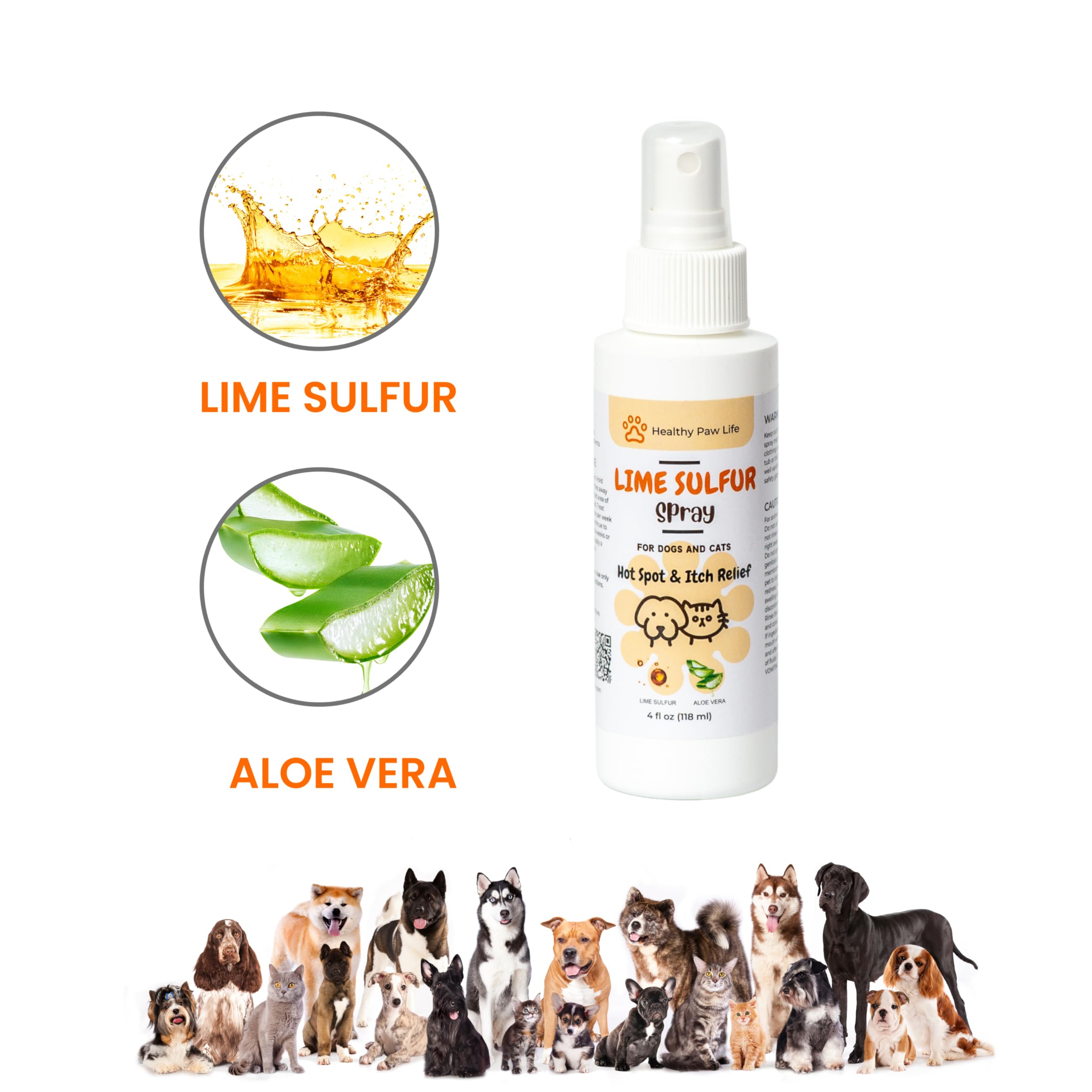 Classic's Lime Sulfur Dip: rociado en zonas específicas para alivio suave