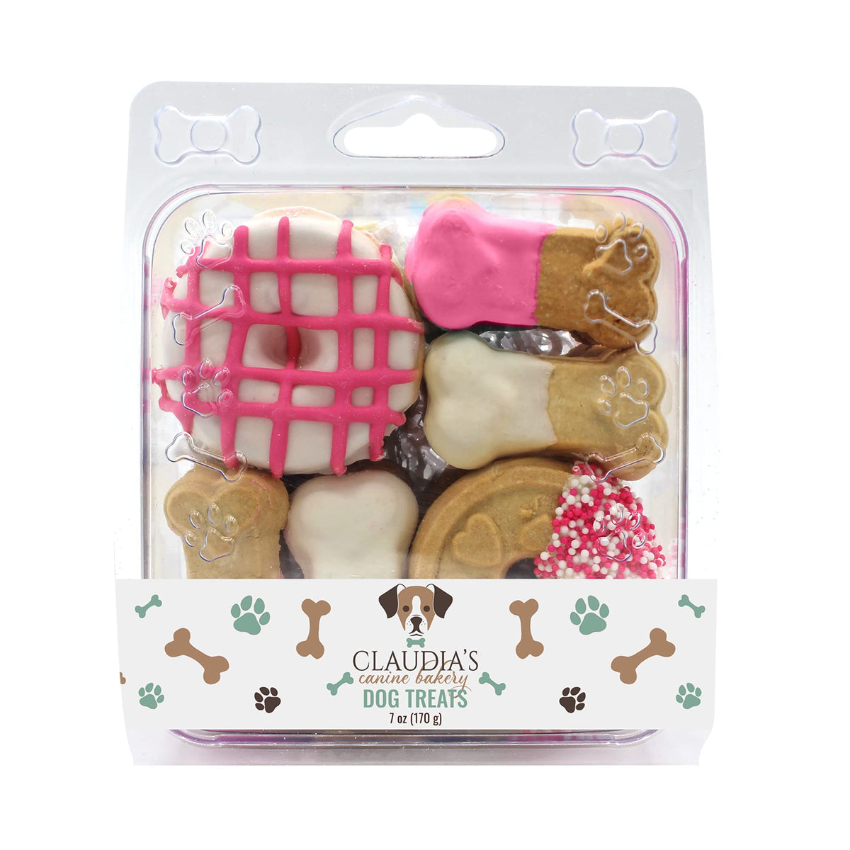 Panadería Canina de Claudia galletas rosa-pasión para perros, aroma tentador.