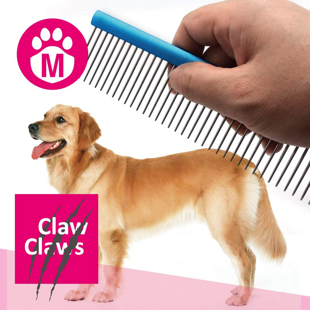 Claw Claws peine para cuidado suave de mascotas con pelaje espeso.