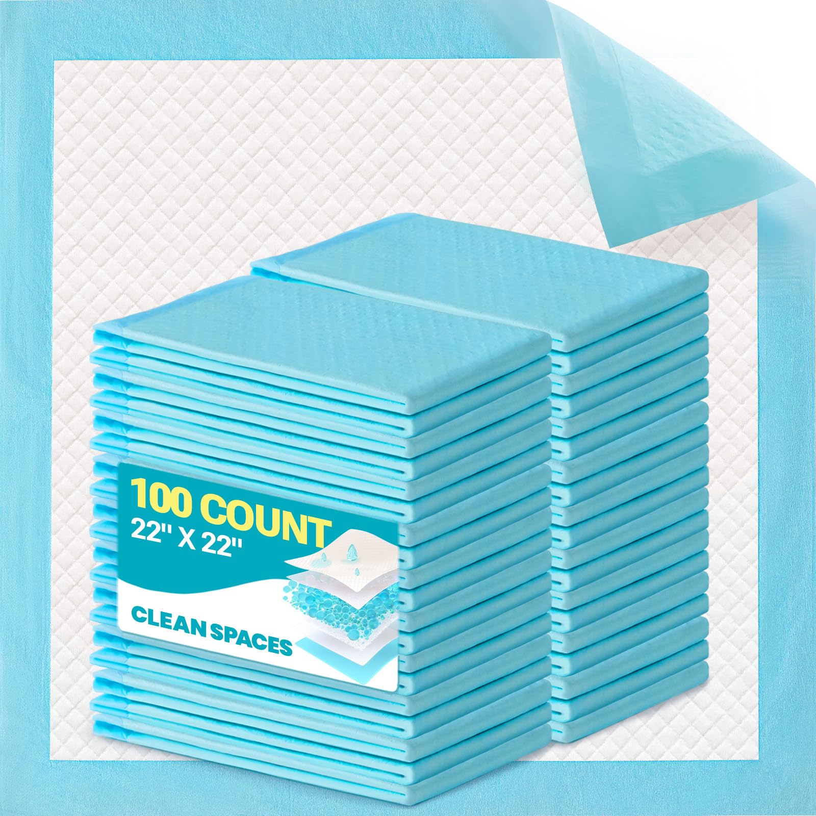 Núcleo ultrabsorbente de Clean Spaces para absorción rápida y protección del suelo.