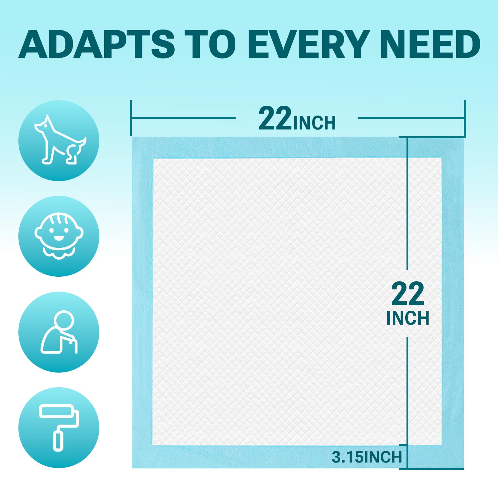 Protección de cama y muebles con diseño de varias capas Clean Spaces.