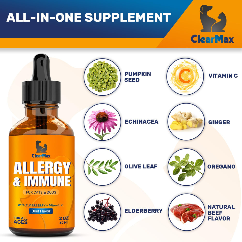 Clear Max en comida o agua: forma conveniente de suplementar a la mascota.