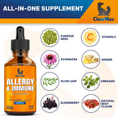 Clear Max en comida o agua: forma conveniente de suplementar a la mascota.