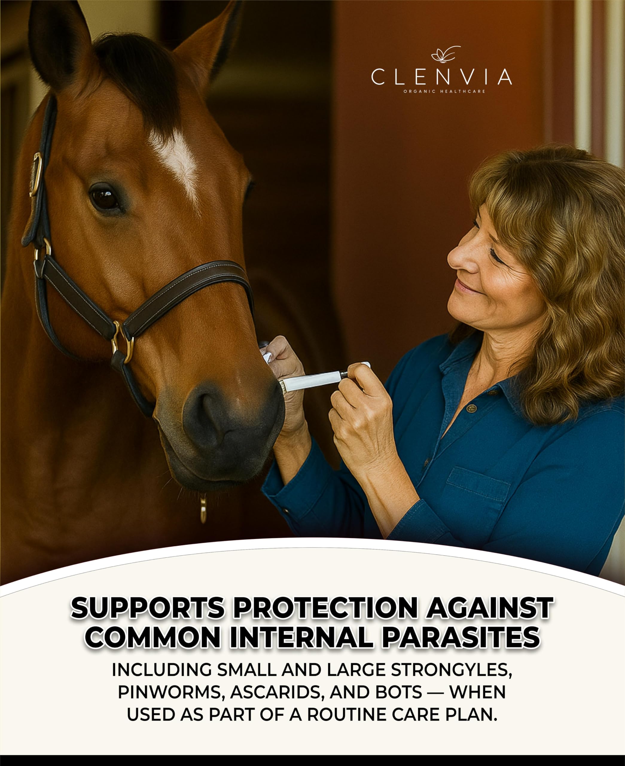 CLENVIA Pasta equina, uso exclusivo en caballos.