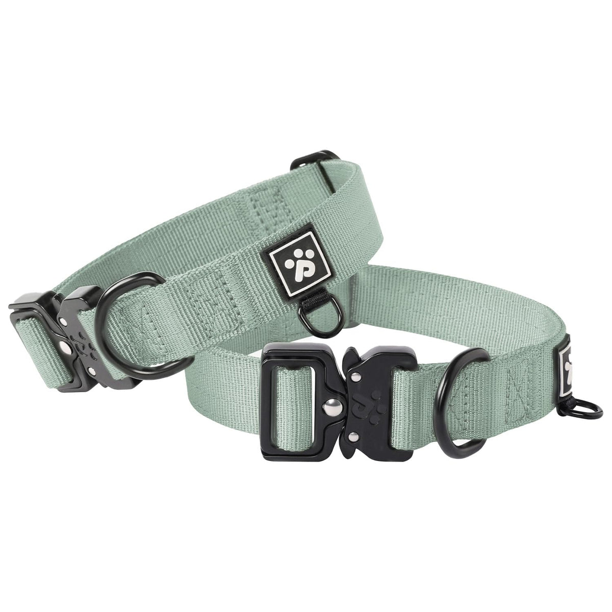 Clepaws collar para perro grande con nylon 1000D, resistencia para aventuras diarias.