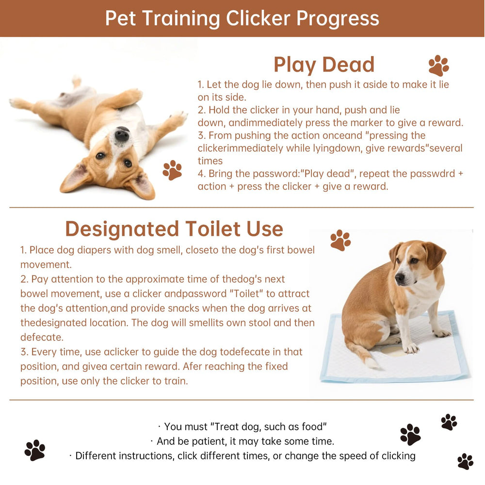 Clicker de Entrenamiento para Perros, apto para gatos y aves.