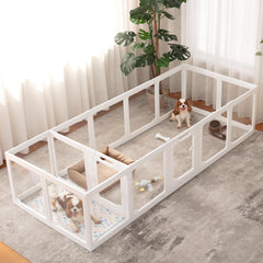 ClimbHope corral de juego interior para perros con 16 paneles y visión amplia