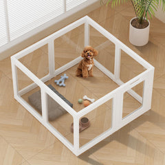 ClimbHope jaula para perros con paneles acrílicos transparentes para interiores.