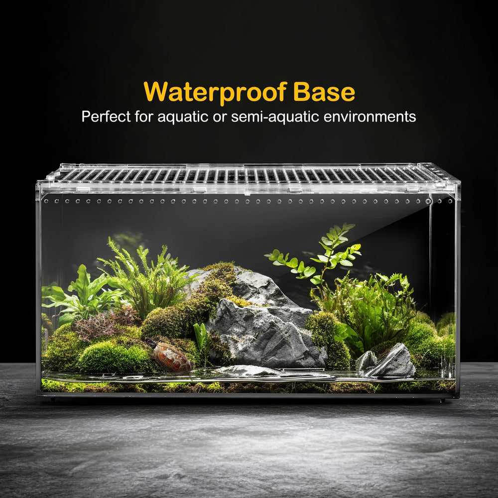 Clioran habitat múltiples especies: versátil para tarántulas, cangrejos y pequeños insectos.
