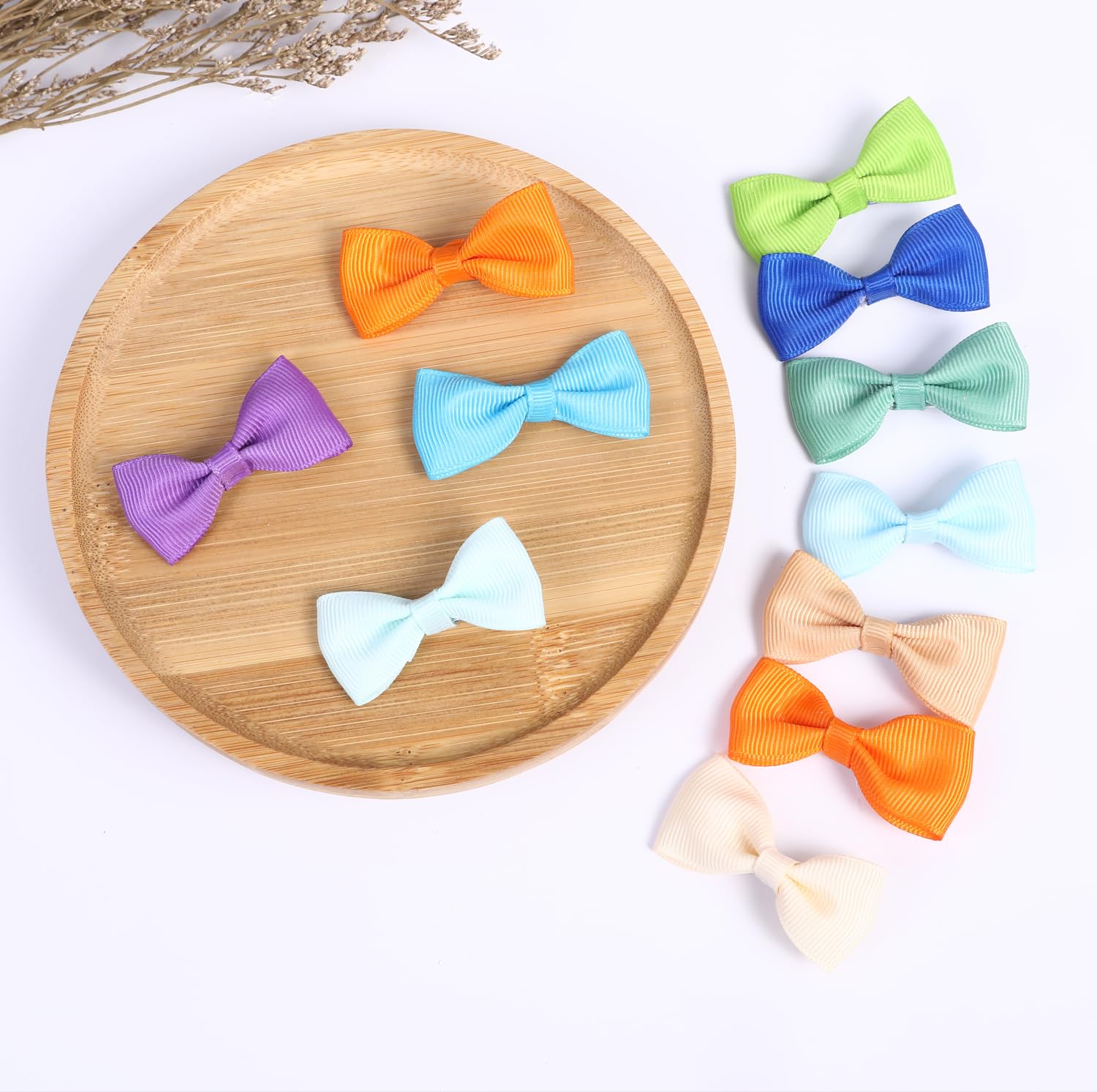 Clipband lazos múltiples colores para peluquería canina, combinan con tonos naturales del pelaje.