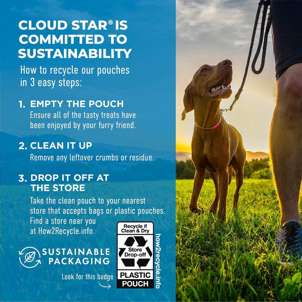 Cloud Star Dynamo Dog: empaque práctico para porciones fáciles