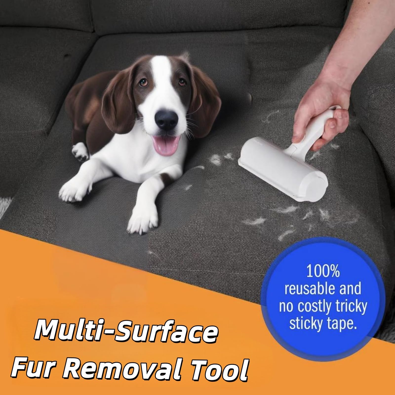 CLPCLP Roller limpieza muebles y mascotas, superficies brillantes.