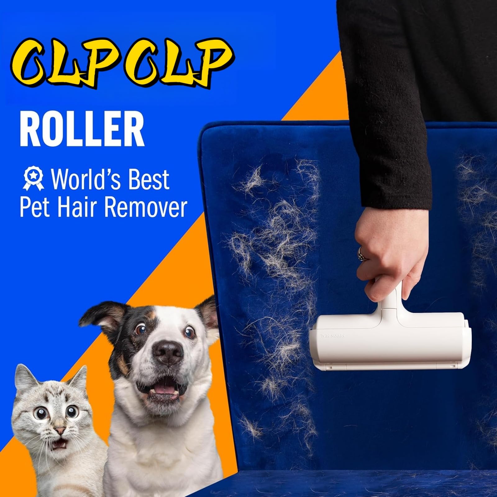 CLPCLP Roller quita pelo mascotas para alfombra, limpieza eficiente.