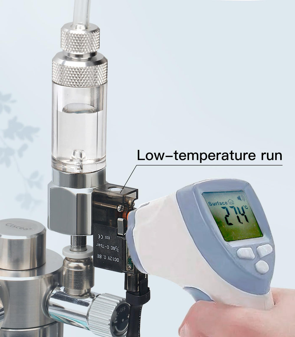Clscea contador de burbujas CO2 conexión John Guest Fit facilita instalación rápida