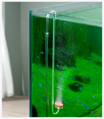 Difusor Clscea CO2 acrílico con gancho 30 cm para acuario, burbujas estables.