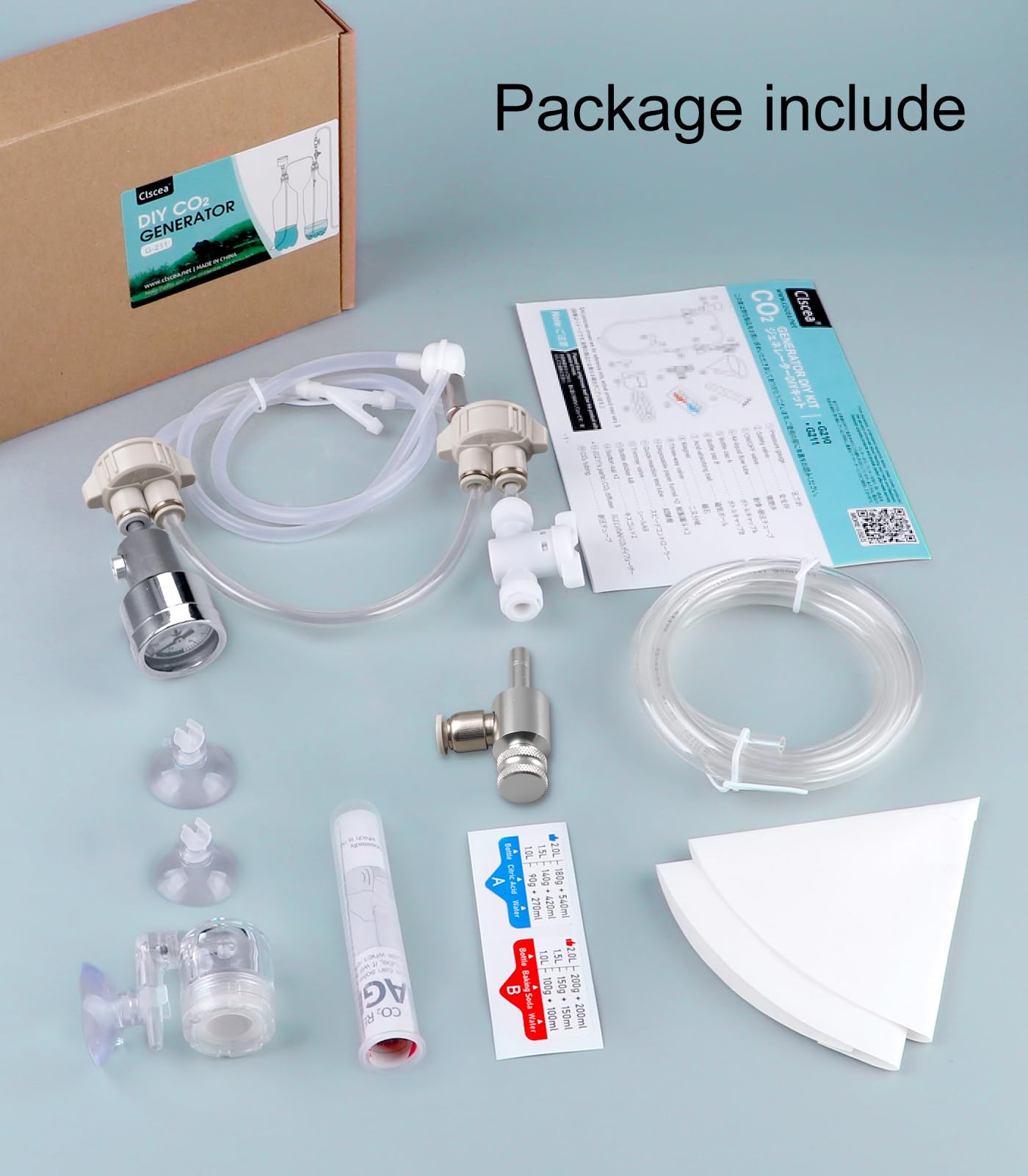 Conjunto compatible con botellas carbonatadas para acuario