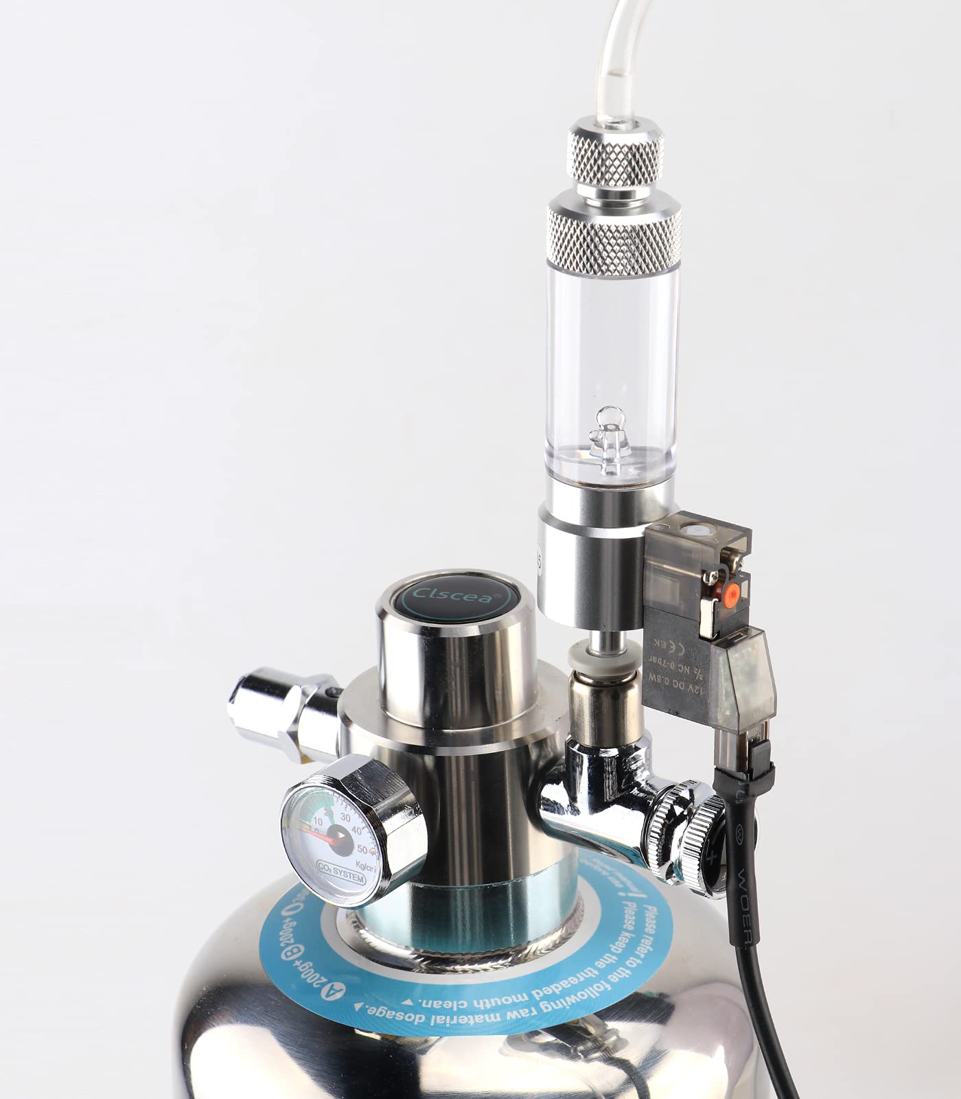Clscea válvula solenoide CO2 mini, diseño silencioso para uso diario.
