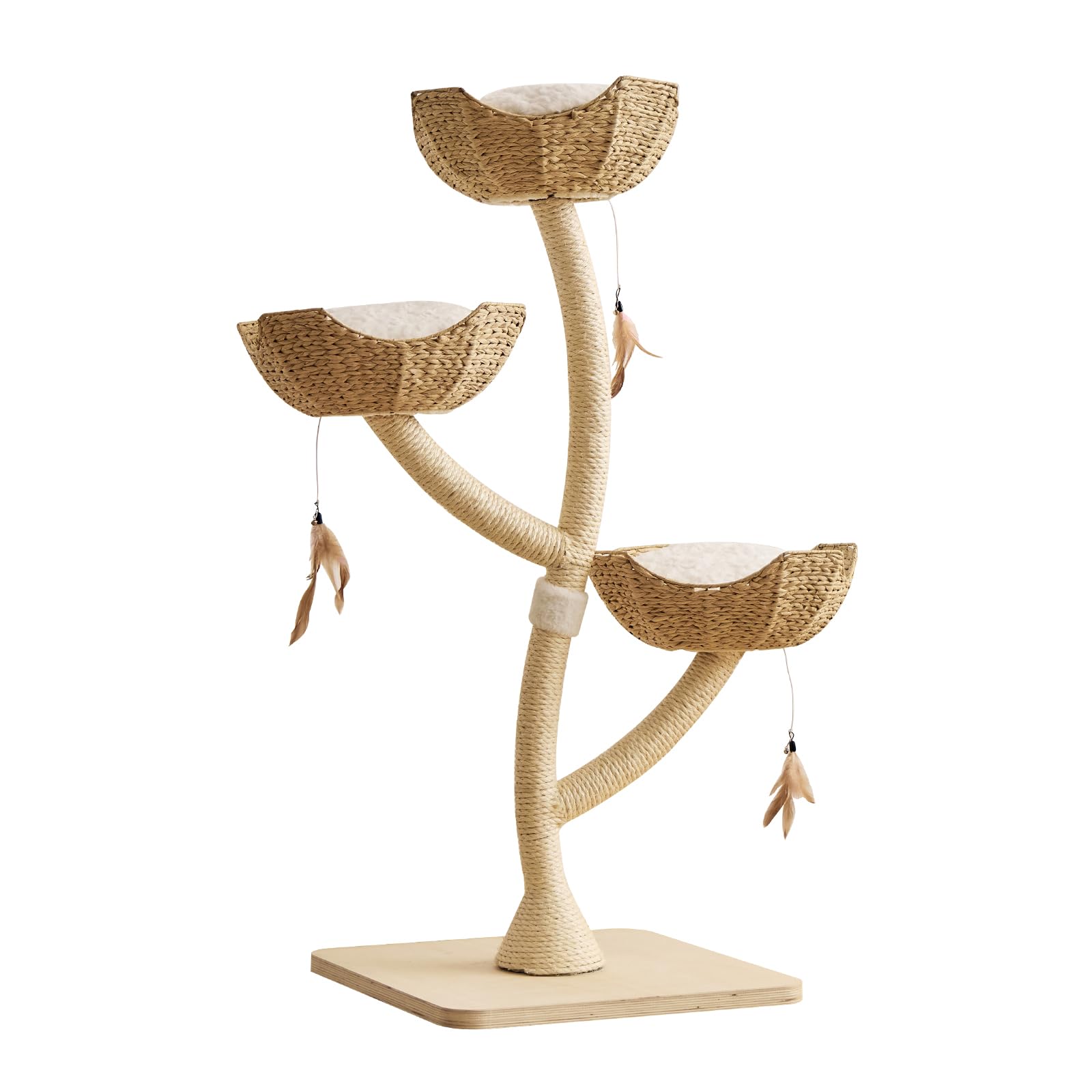 CLVTREBETO torre-gato 52 pulgadas diseño-lujo: pieza decorativa para el salón.