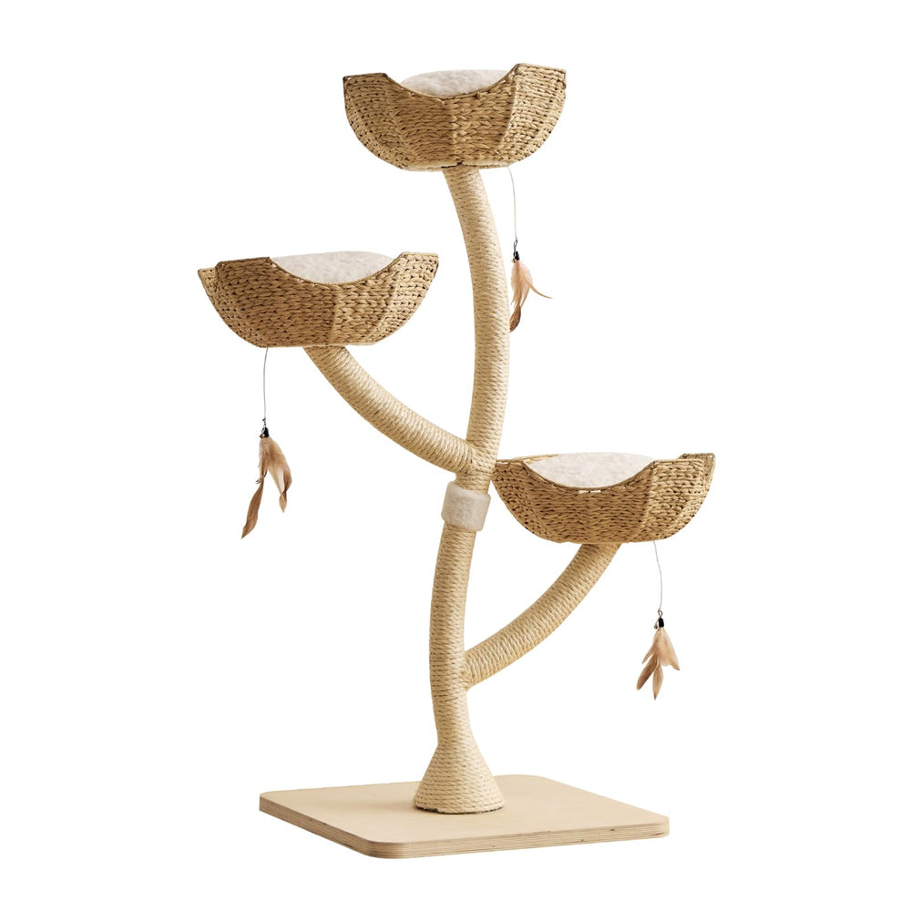 CLVTREBETO torre-gato 52 pulgadas diseño-lujo: pieza decorativa para el salón.