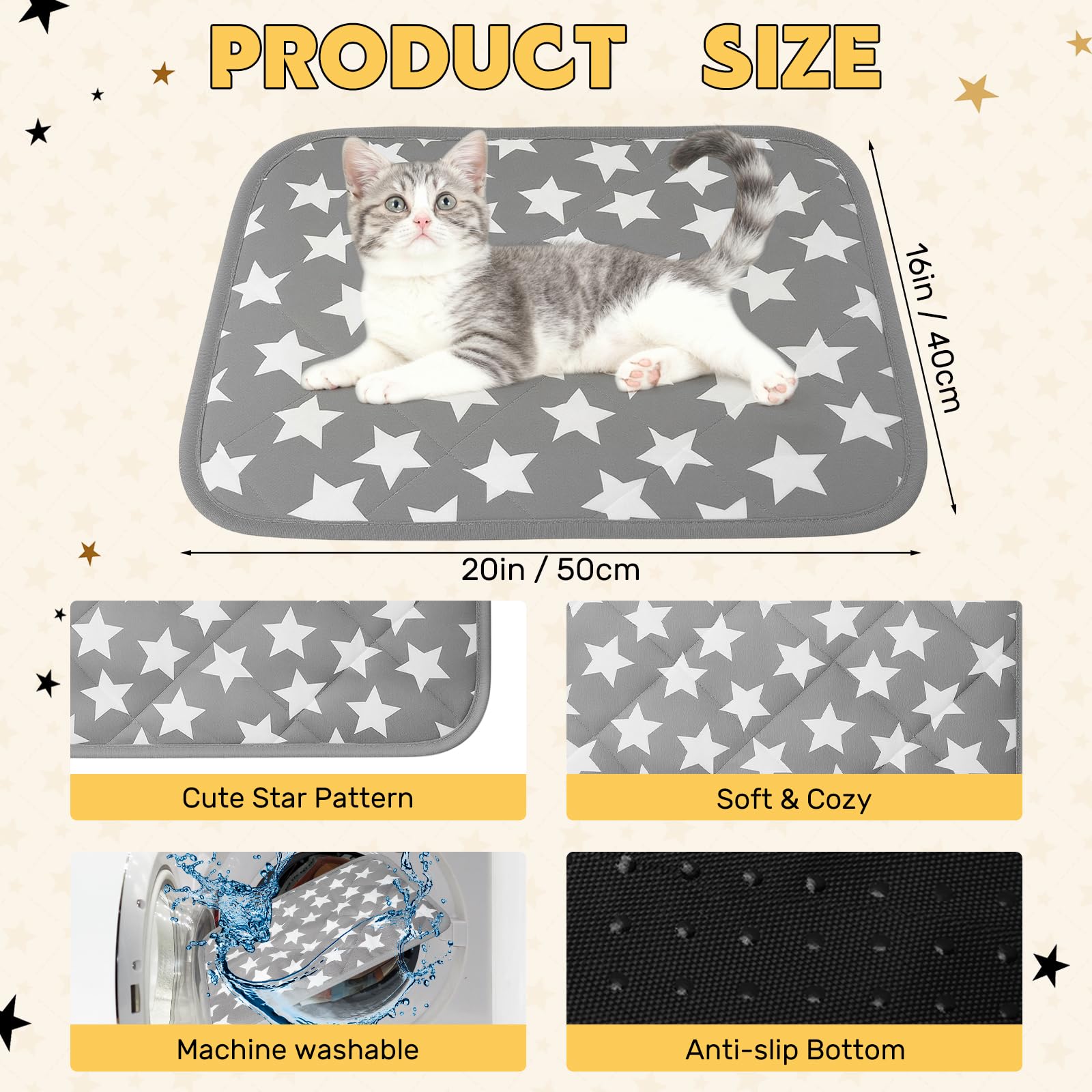 Clysee cama para gatos cambia de color al calor, señal visual
