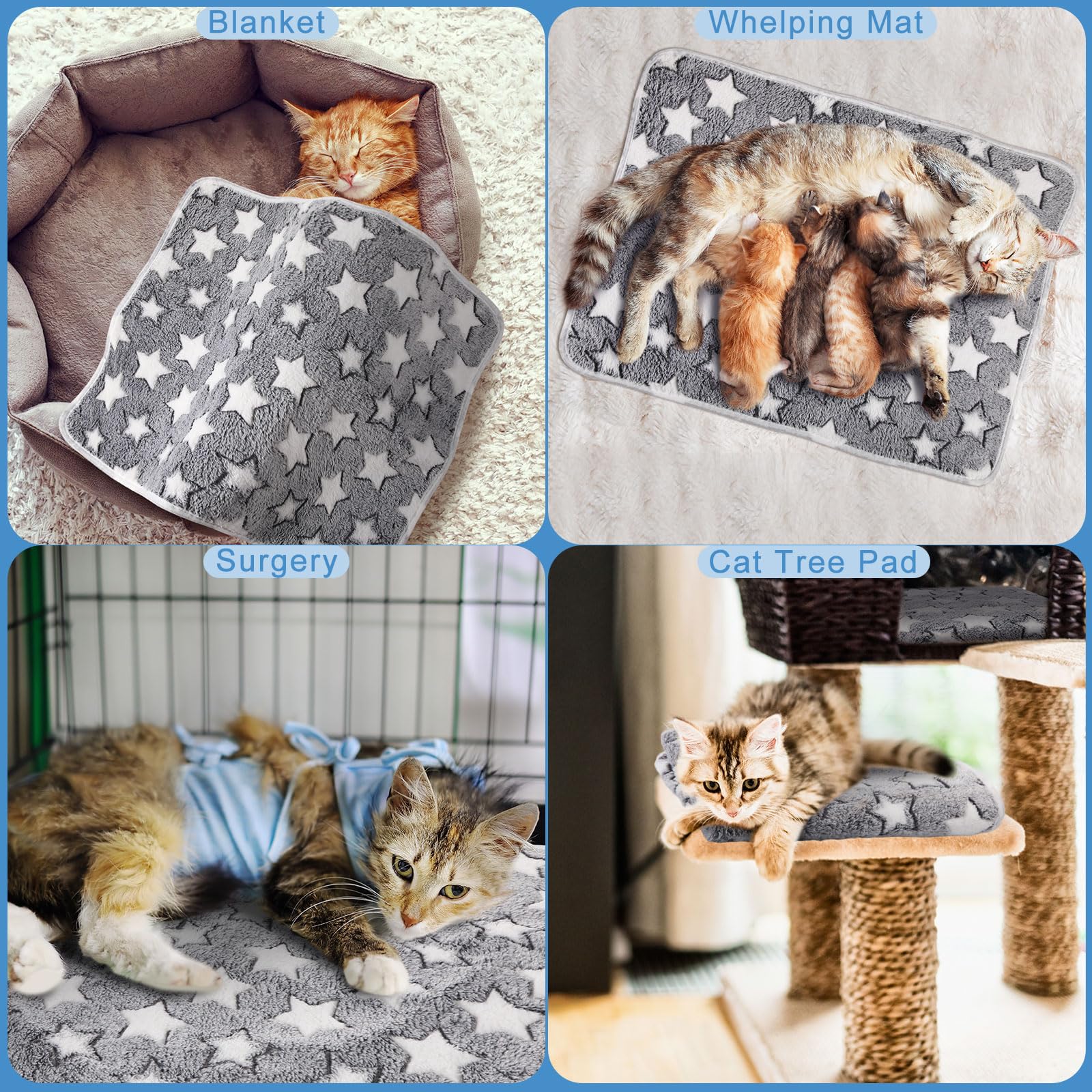 Clysee cobija termica lavable para mascota, fácil de limpiar y reutilizable.