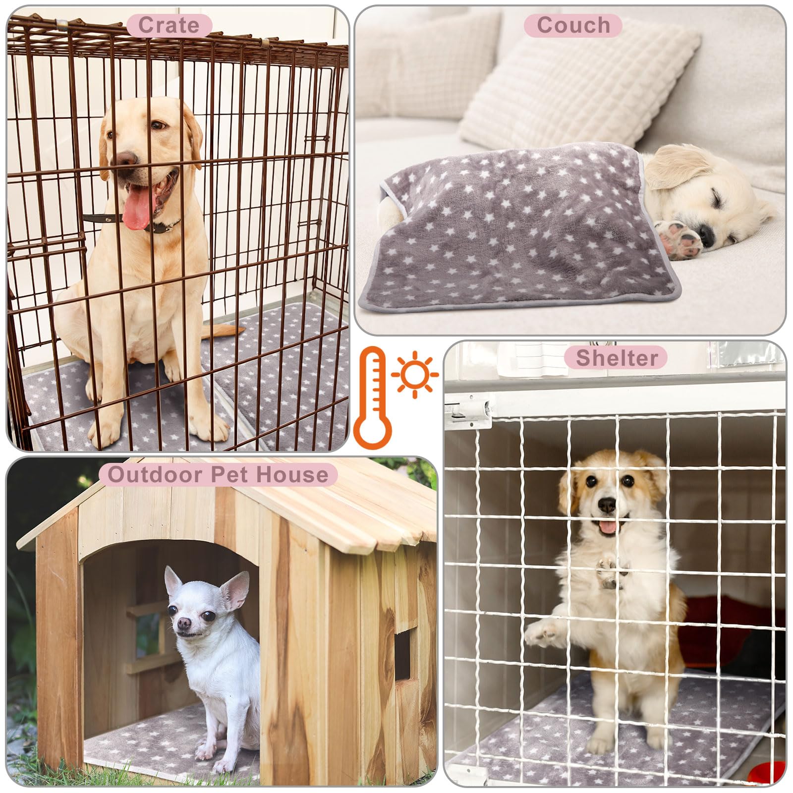 Clysee funda cama calor jaula y transporte seguro para mascotas.