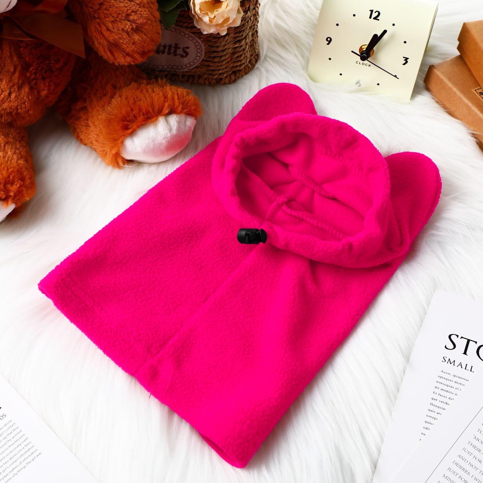 Regalo perfecto para mascota: gorro de invierno Clysee en rosa rojo.